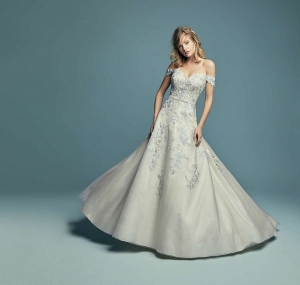Maggie Sottero Maine Gold/Blue/Ch UK 16 was £1,845 now £995