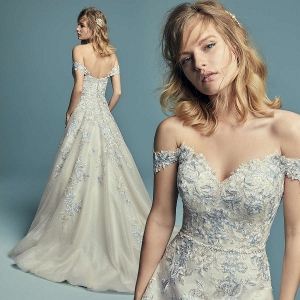 Maggie Sottero Maine Gold/Blue/Ch UK 16 was £1,845 now £995